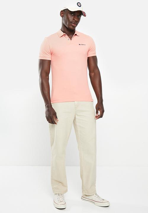 Ben Sherman - Ben polo short sleeve - lt pink
