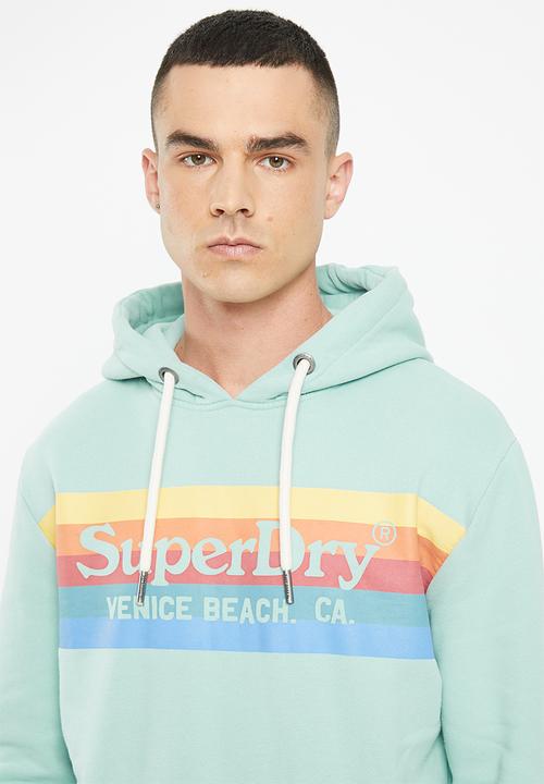 Superdry. - Vintage venue hoodie - fresh mint green