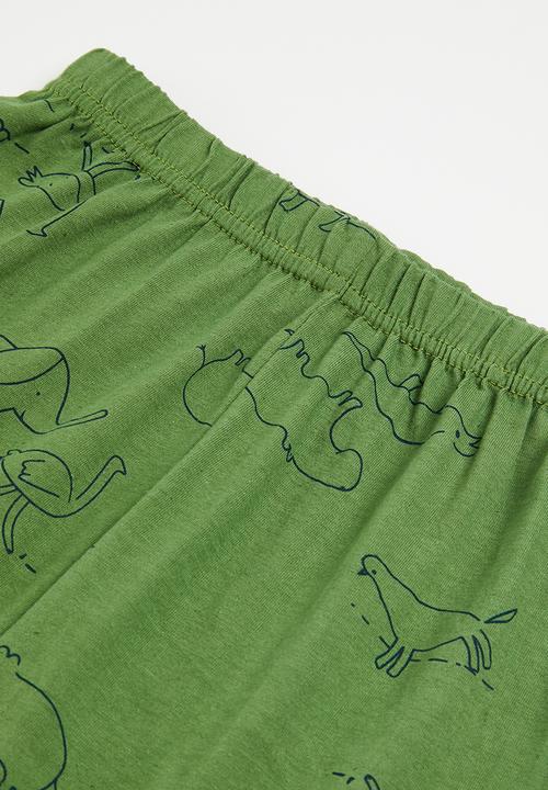 Pop Candy - Boys pj set - green and grey