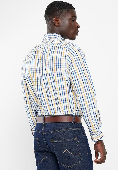 Pringle of Scotland - Chadwin long sleeve shirt - mid blue