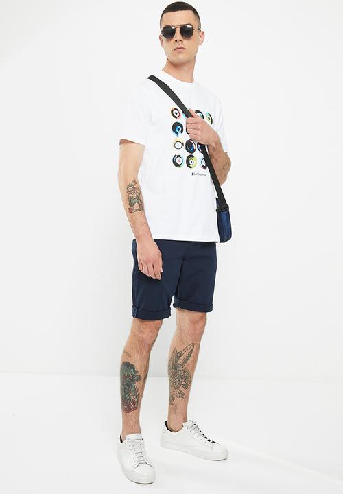 Ben Sherman - target art tee-shirt - white