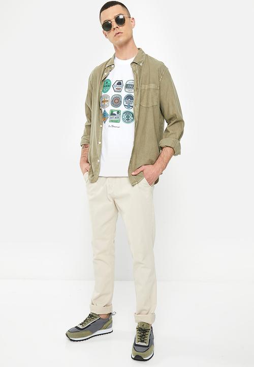Ben Sherman - Bs mat tee-shirt - white