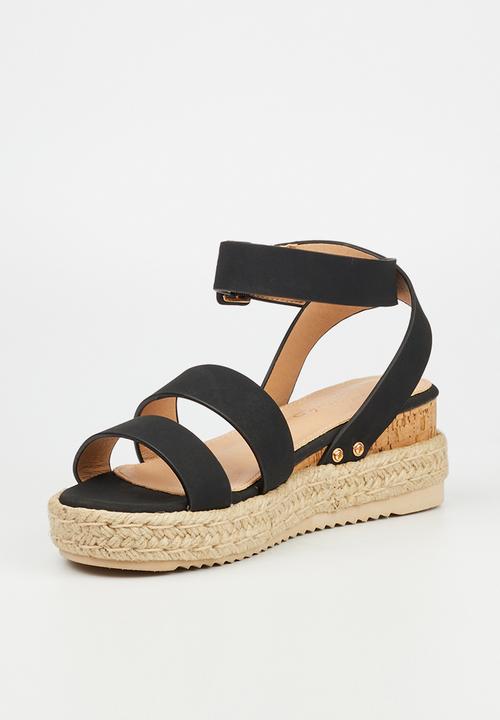 Miss Black - Steffi 2 wedge heel - black