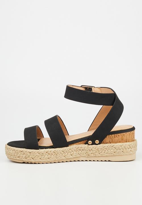 Miss Black - Steffi 2 wedge heel - black
