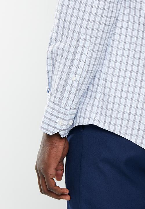 Pringle of Scotland - Gregor long sleeve shirt - mid blue