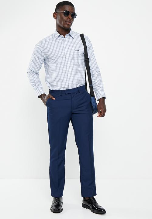 Pringle of Scotland - Gregor long sleeve shirt - mid blue