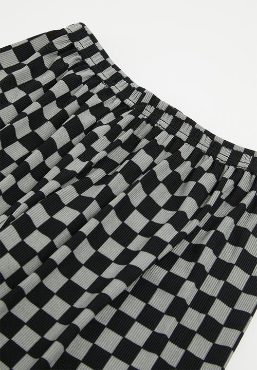 Pop Candy - Boys checkerboard pj set - black