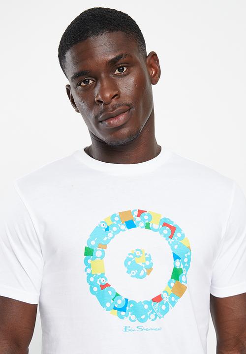 Ben Sherman - Records target T-shirt - white
