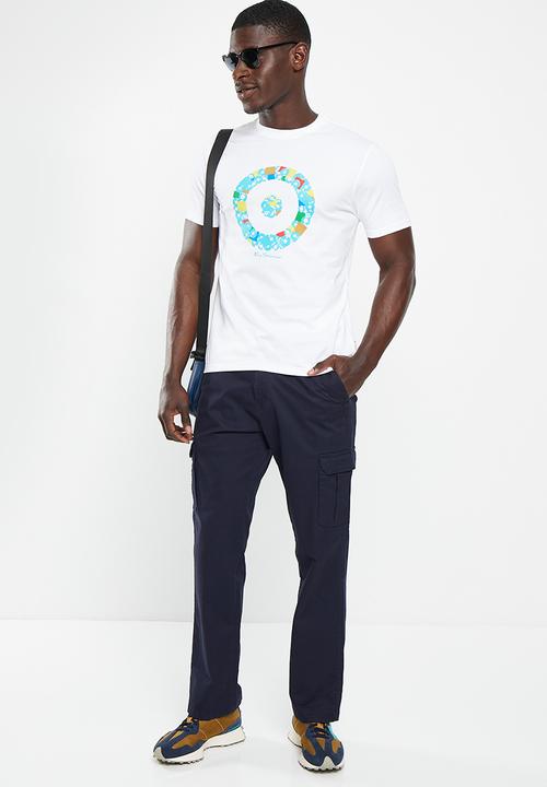 Ben Sherman - Records target T-shirt - white