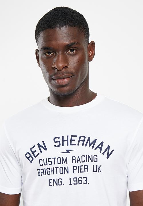 Ben Sherman - Sherman driver racing T-shirt - white