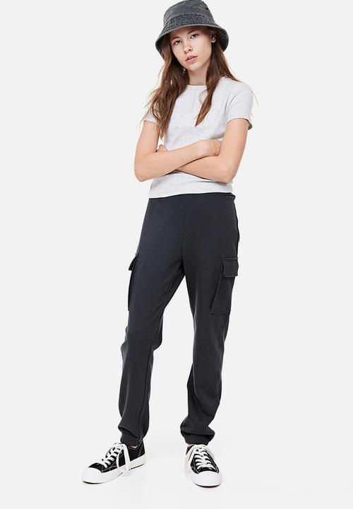 H&M - Cargo joggers - dark grey 