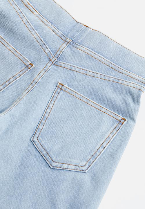 H&M - Wide trousers - light denim blue
