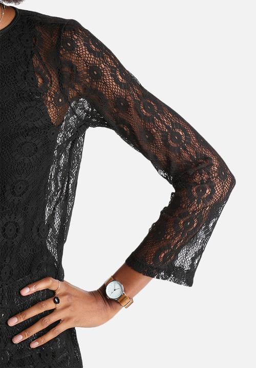 Influence. - Crochet Lace Long Sleeve Top