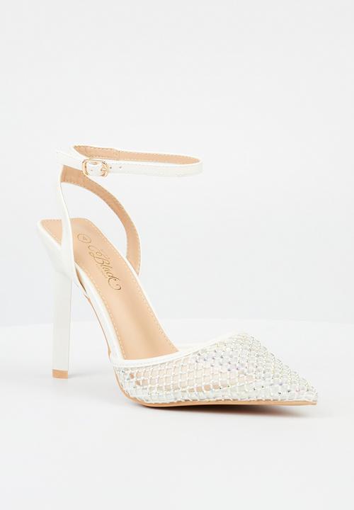 Miss Black - Bermuda 1 court heel - white