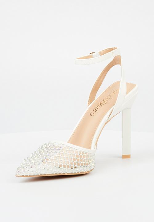 Miss Black - Bermuda 1 court heel - white