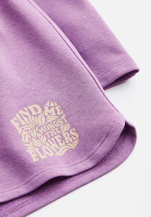 H&M - 2-piece sweatshirt set - light purple / find me