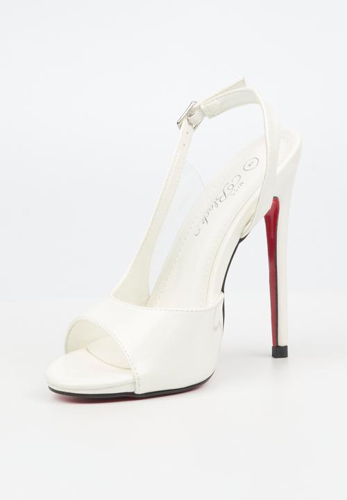Miss Black - Bou 4 stiletto heel - white