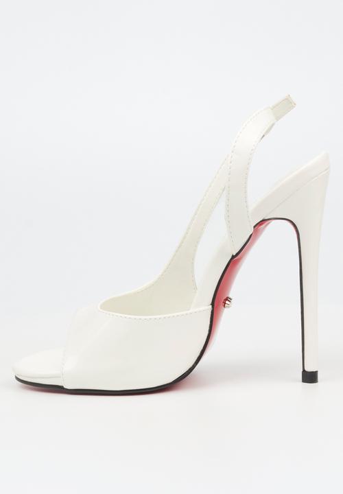 Miss Black - Bou 4 stiletto heel - white