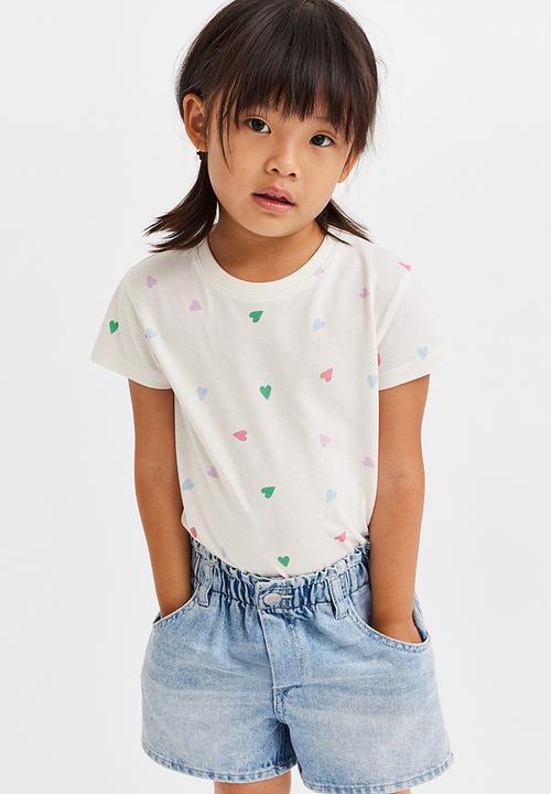 H&M - 2-Pack cotton T-shirts - pink hearts