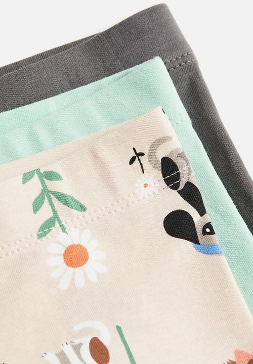 H&M - 3 Pack leggings - light green & light beige