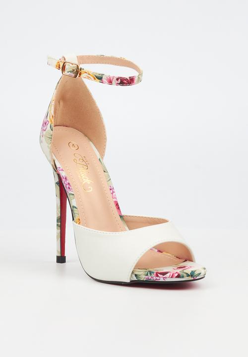 Miss Black - Bou 5 stiletto heel - white