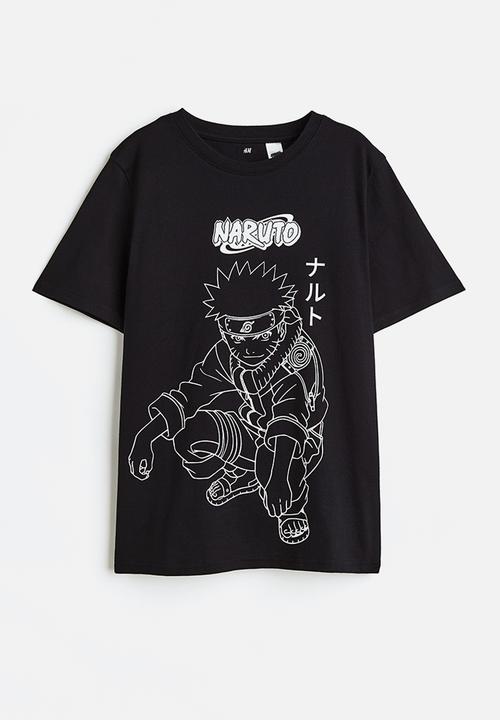 H&M - Printed T-shirt - black naruto 
