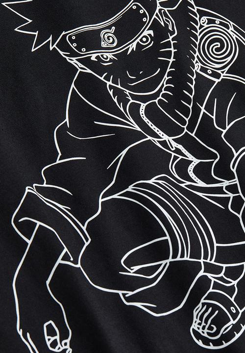 H&M - Printed T-shirt - black naruto 