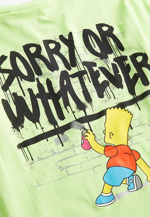 H&M - Printed T-shirt - light green the simpsons 