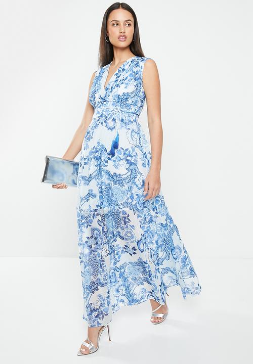 GUESS - Sleeveless long dress - blue collectibles