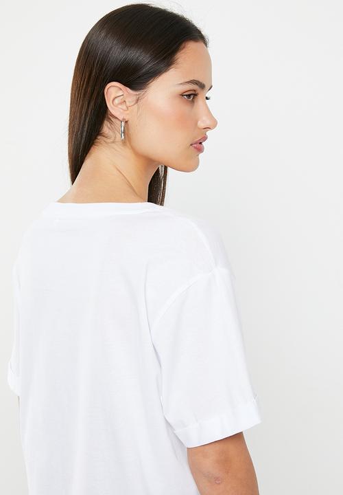 GUESS - Short sleeve cn cherry tee - pure white