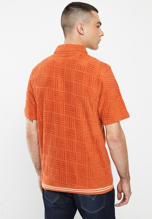 Ben Sherman - Terry textured polo - mango