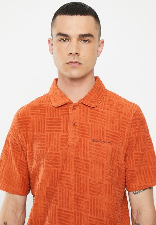 Ben Sherman - Terry textured polo - mango