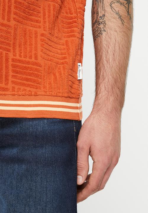 Ben Sherman - Terry textured polo - mango