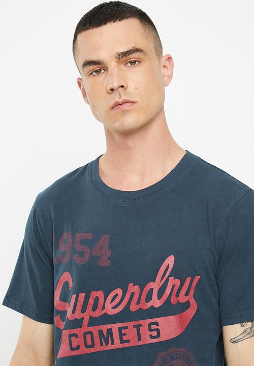 Superdry. - Vintage home run tee - eclipse navy