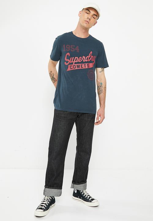 Superdry. - Vintage home run tee - eclipse navy