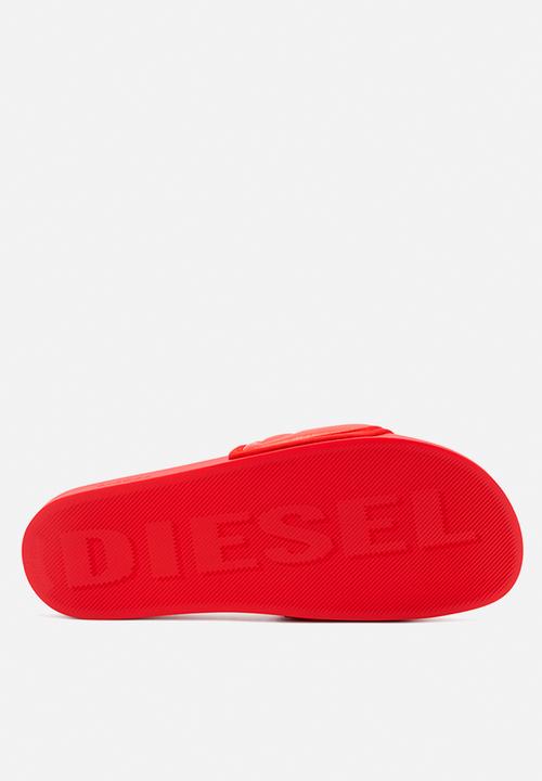 Diesel  - Mayemi sa-mayemi puf x sandals - red
