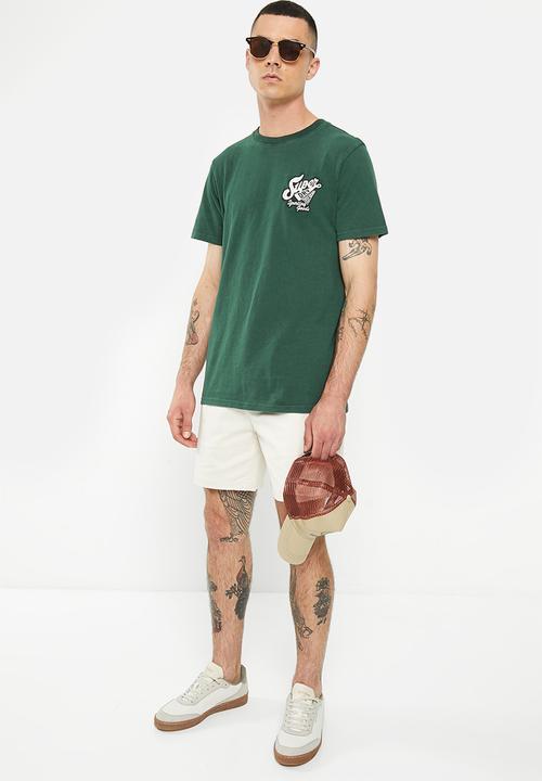 Superdry. - Vintage scripted college tee - enamel green