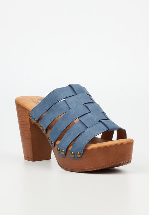 Butterfly Feet - Kayla 3 mule heel - navy