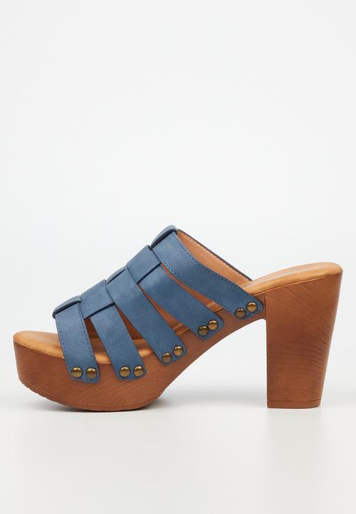 Butterfly Feet - Kayla 3 mule heel - navy