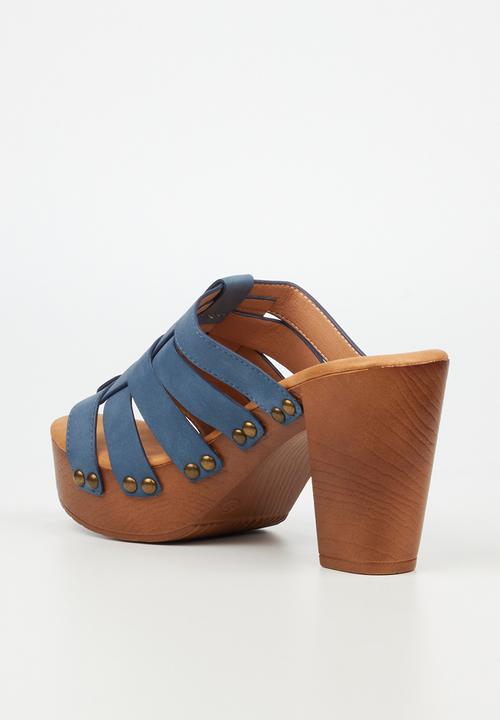Butterfly Feet - Kayla 3 mule heel - navy
