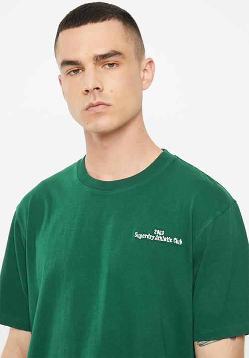 Superdry. - Code ath. club emb tee - green