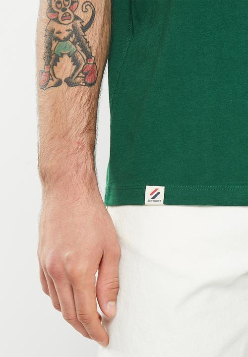 Superdry. - Code ath. club emb tee - green