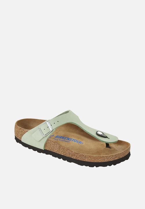 Birkenstock - Gizeh sfb soft nubuck regular - matcha