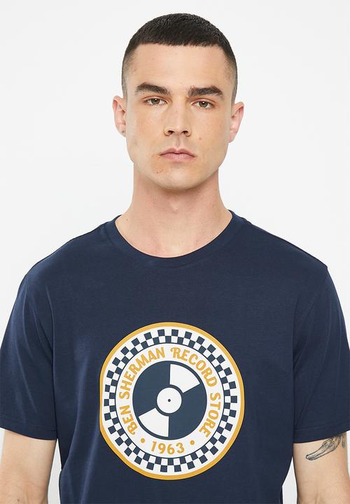 Ben Sherman - Record shop tee-shirt - navy