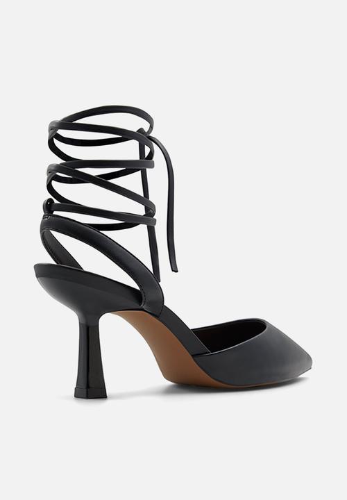 Call It Spring - Citrus ankle tie court - black