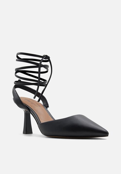 Call It Spring - Citrus ankle tie court - black
