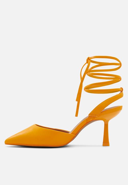 Call It Spring - Citrus ankle tie court - medium orange