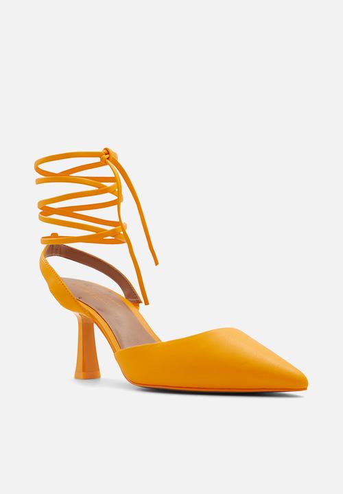Call It Spring - Citrus ankle tie court - medium orange