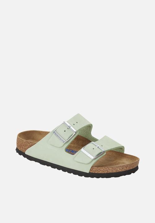 Birkenstock - Arizona sfb soft nubuck regular - matcha