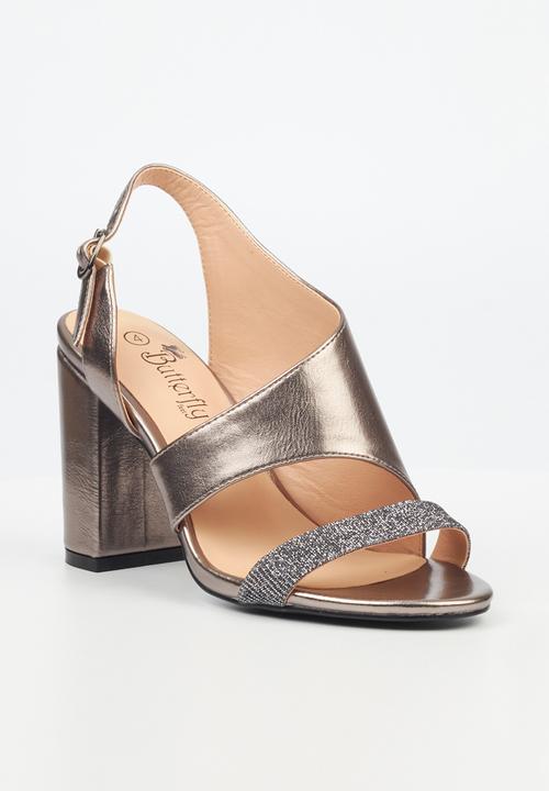 Butterfly Feet - Jaci 1 block heel - pewter